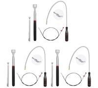 Jnchdghwa 12x Telescoping Magnet Pick-Up Tool Set, Extendable Magnetic Telescoping Pickup Tool 1-15 LB & 23inch Bendable Spring