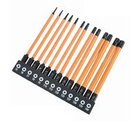 Jnchdghwa 13Pcs S2 Steel Torx Screwdriver Bit Set Magnetic Torx Bits T5-T40 Six-Star Plum Bits Phosphating Tool Parts 75mm 100mm Bits 75mm