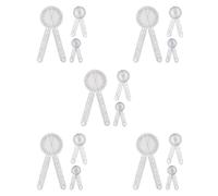 Jnchdghwa 15-Piece Goniometer 6/8/12 Inch Occupational Therapy Protractor Tool Measuring Angle Ruler 360 Degree Universal