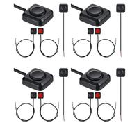 Jnchdghwa 16 Pcs Momentary Switch Momentary Push Button ON Off Switch 12V 24V Mount Mini Button Switch