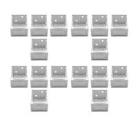 Jnchdghwa 16pcs 1 Inch Blind Brackets White Profile Box Mounting Bracket Window Blinds Headrail Bracket