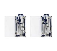 Jnchdghwa 18Pc Geometry Set Metal Compass Geometry Tool for Student, Circle Drawing Tool and Architecture Drafting Kits