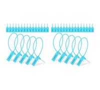 Jnchdghwa 2000 Pcs Plastic Tamper Seals Fire Extinguisher Tags Security Tags Seals Safety Numbered Zip Ties Labels Light Blue