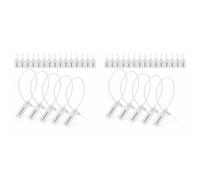 Jnchdghwa 2000 Pcs Plastic Tamper Seals Fire Extinguisher Tags Security Tags Seals Safety Numbered Zip Ties Labels White