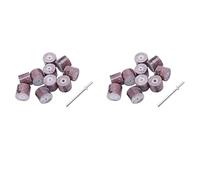 Jnchdghwa 20Pcs 15mm Sanding Band Wheel Disc 80/120/240/320/600Grit Rotarytools for
