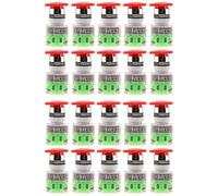 Jnchdghwa 20X Red Mushroom Cap 1NO 1NC DPST Emergency Stop Push Button Switch AC 660V 10A
