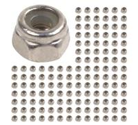 Jnchdghwa 250pcs M2 Zinc Plated Self-Locking Nylon Insert Hex Lock Nuts