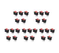 Jnchdghwa 25PCS KCD11 2Pin 2P Black Car Rocker Switch 3A 250V 6A 125V AC Button KCD1-11 10X15 10X15 KCD117
