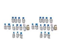 Jnchdghwa 28Pcs Hydraulic Pressure Test Point Testing Coupling Adapter Set for Hydraulic System Kit