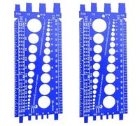 Jnchdghwa 2Pc Nut Bolt Thread Gauge Checker Bolt Size and Thread Gauge Bolt Nut Thread Measure Gauge Bolt and Nut Identifier