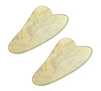 Jnchdghwa 2Pcs Gua Sha Massage Chinese Medicine Natural Jade Board Scraping Tool