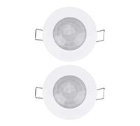 Jnchdghwa 2X 110V-220V 360° Infrared Recessed PIR Ceiling Motion Sensor Detector Light Switch, Motion Light Sensor