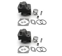 Jnchdghwa 2X 40MM Brush Cutter Cylinder & Piston Ring with Needle Cage for 43CC CG430 Various Strimmer Trimmer 40-5 BG430