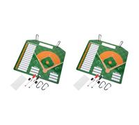 Jnchdghwa 2X Baseball Board Magnetic Baseball Lineup Board Softball Baseball Coaching Accessories Dry Erase Marker Board Writing