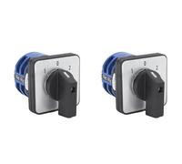 Jnchdghwa 2X Changeover Switch 3 Positions 8 Terminals Universal Rotary Cam Latching Switches 32A