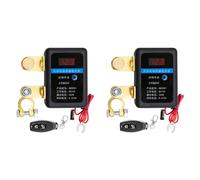 Jnchdghwa 2X DC 12V Remote Battery Disconnect Switch 260A Automatic Power Shut Off Switch Car Remote Battery Cut Off Switch