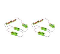 Jnchdghwa 2X DIY Circuit Electricity Learning Kit Physics Educational Toys for Children STEM Experiment Teaching