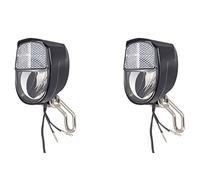 Jnchdghwa 2X Dynamo Bike Light Front Light Set Input AC 6V 3W Dynamo Bicycle LED Headlight Bike Accessories