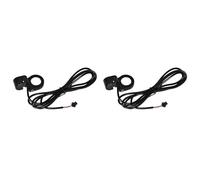 Jnchdghwa 2X Electric Bicycle Horn Switch Button Scooter Horn Signal Switch Button Cable Length: About 150cm