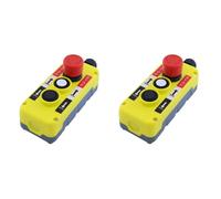 Jnchdghwa 2X Electric Crane Remote Control Push Button Emergency Stop Switch Rainproof UP Down Hoist Switch Wear-