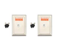 Jnchdghwa 2X Garage Door Opener, Electric Door Roll Switch Lock Box, Mounted Concealed Button Switch A