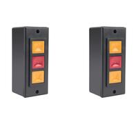 Jnchdghwa 2X Garage Door Opener, Electric Door Roll Switch Lock Box, Mounted Concealed Button Switch C