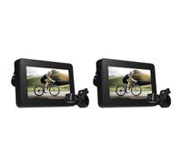 Jnchdghwa 2X Handlebar Bike Mirror Bicycle Rear View Camera with 4.3 in Screen Night Vision 150°Wide View Adjustable Bracket
