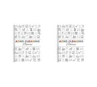 Jnchdghwa 2X Household Cleaning Schedule Annual Cleaning Check List Planner,Housekeeping Check List Planner&Organizer