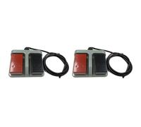 Jnchdghwa 2X Instant Plastic Foot Switch Infinite Double Pedal Two-Way Dual-Use Tumble Switch