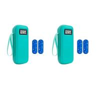 Jnchdghwa 2X Insulin Cooler Travel Case with Temperature Display Waterproof Insulin Pen Cooler Bag Organizer Bag for Diabetics