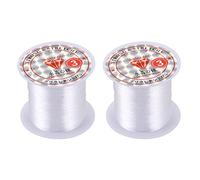 Jnchdghwa 2X Jewelry Beading Thread 0.3mm Dia. Clear Nylon Fishing Line Spool 17 Lbs