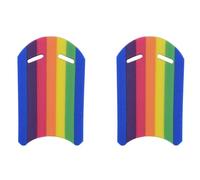 Jnchdghwa 2X Kids Adults Rainbow Swimming Kickboard Foam Float Kick Board Pool Training Aid Float Hand Foam Board Tool
