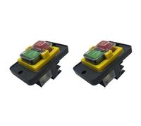 Jnchdghwa 2X KJD12-14 Built-in/Device Switch Magnetic Switch 6 Pin 230V Stop Push Button Switch