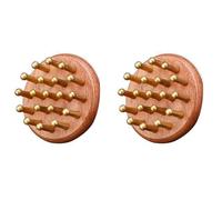 Jnchdghwa 2X Meridian Massage Comb Head Gua Sha Massage Tool Wood Therapy Massage Combs Blood Circulation Scraping Massager