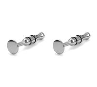 Jnchdghwa 2X Mouthpiece Trumpet Mouth Strength Trainer Silver for Saxophone Horn Trombone Tuba Accessories