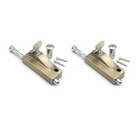 Jnchdghwa 2X Revolving Door Door Frame Door Lock Double Door Spring Anti-Theft Interlocking Home Hardware Decoration B