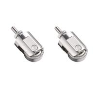 Jnchdghwa 2X Roller Contact Point for Indicator 10mm Diameter Wheel M2.5 Thread Stainless Steel Roller Measuring Head