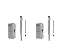 Jnchdghwa 2X SDS Plus Hammer Drills Wall Hole Saw Drill Bit Set with Round Shaft Concrete Cement Stone Hole Opener,40mm