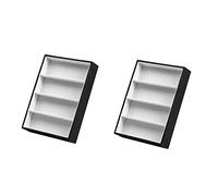 Jnchdghwa 2X Sunglasses Display Glasses Cases 4 Grids Sunglasses Display Box Glasses Display Jewelry Organizer Tray - Black