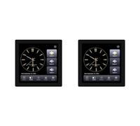 Jnchdghwa 2X Tuya T3E Pro Smart Control Panel Switch Touch Screen Panel Switch Zigbee Intelligent Wall Push Light Switch Black