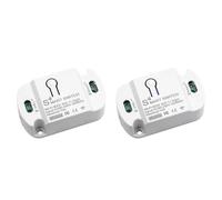 Jnchdghwa 2X Tuya WiFi Smart Switch 10A Wireless Timer Smart Home LED Light Smart Life APP Voice Control Automation Module