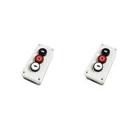 Jnchdghwa 2X Waterproof Three Hole Push Button Switch Box 2NO 1NC, Left-Right Stop Electrical Control Station