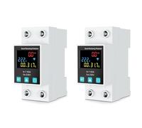 Jnchdghwa 2X ZigBee TUYA Smart Life 2P/63A Circuit Breaker Earth Leakage Over Under Voltage Protection Protector