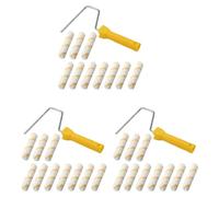 Jnchdghwa 33 Piece 6 Inch Foam Roller Brushes Kit Paint Roller Refills Paint Roller Covers Home Repair Paint Roller Kits