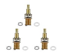 Jnchdghwa 3Pcs Guitar Push/Push Potentiometer Short Shaft Push Push Potentiometer Electric Guitar Pot A500K for Guitar Parts