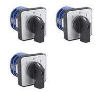 Jnchdghwa 3X Changeover Switch 3 Positions 8 Terminals Universal Rotary Cam Latching Switches 32A