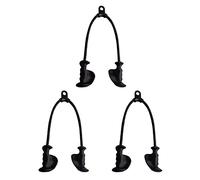 Jnchdghwa 3X Ergonomic Triceps Rope Pull Down with Anti-Slippery Natural Rubber Grip for More Muscle Fibers-Gym Rope