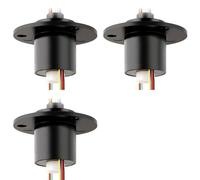 Jnchdghwa 3X Hole 5mm Through Bore Slip Ring 6CH 2A Collector Ring Joint Conductive Slipring Unlimited Rotary Connector