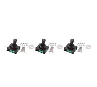 Jnchdghwa 3X Joystick Switch AC 240V 5A 4NO 4NC Momentary 2.5mm Fixing Thread Joystick Switch