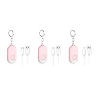 Jnchdghwa 3X Personal Alarm Rechargeable Waterproof Emergency Self SOS Alert Rape Whistle Safety Siren for Women